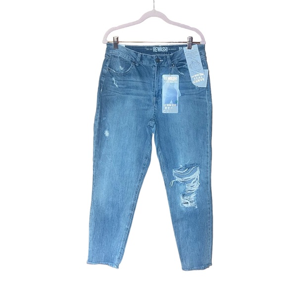 REWASH The Mom Jean Real Curve High Rise 11/30 NWT - Picture 2 of 9